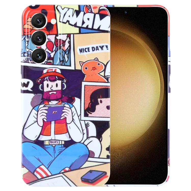 For Samsung Galaxy S23+ 5G Painted Pattern Precise Hole PC Phone Case(Vacationer) - HoMEdemic™ 