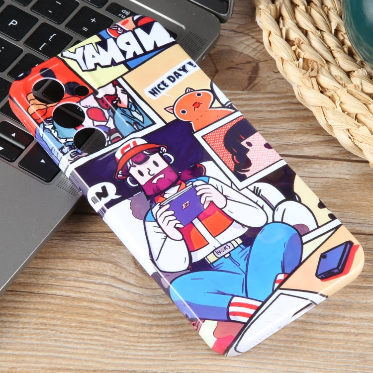 For Samsung Galaxy S23+ 5G Painted Pattern Precise Hole PC Phone Case(Vacationer) - HoMEdemic™ 