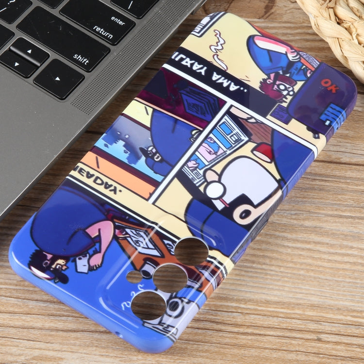 For Samsung Galaxy S23+ 5G Painted Pattern Precise Hole PC Phone Case(Working Comics) - HoMEdemic™ 