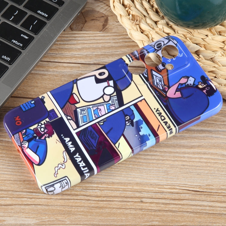 For Samsung Galaxy S23+ 5G Painted Pattern Precise Hole PC Phone Case(Working Comics) - HoMEdemic™ 