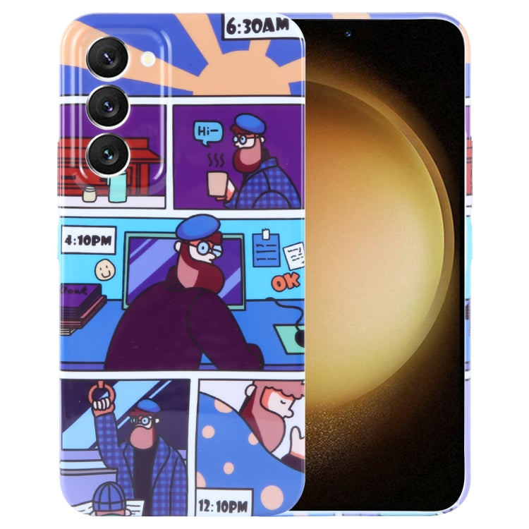 For Samsung Galaxy S23+ 5G Painted Pattern Precise Hole PC Phone Case(Working Uncle) - HoMEdemic™ 