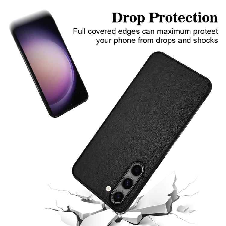For Samsung Galaxy S23+ 5G R20 Leather Pattern Phone Single Case(Black) - HoMEdemic™ 