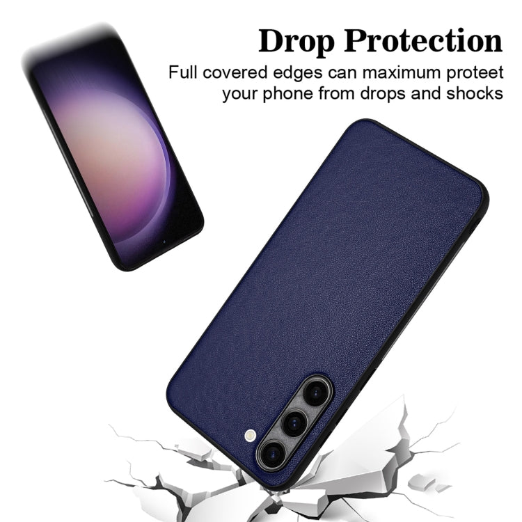 For Samsung Galaxy S23+ 5G R20 Leather Pattern Phone Single Case(Blue) - HoMEdemic™ 