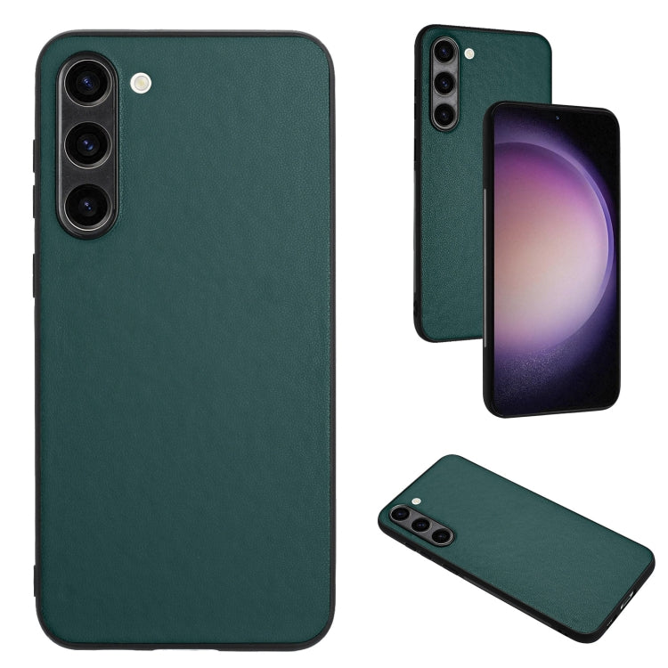 For Samsung Galaxy S23+ 5G R20 Leather Pattern Phone Single Case(Green) - HoMEdemic™ 