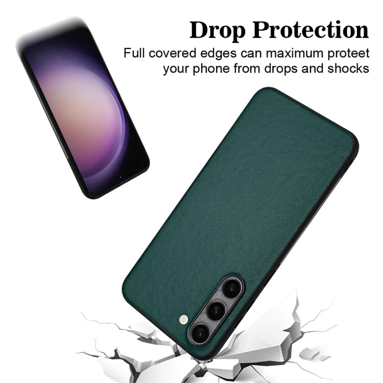 For Samsung Galaxy S23+ 5G R20 Leather Pattern Phone Single Case(Green) - HoMEdemic™ 