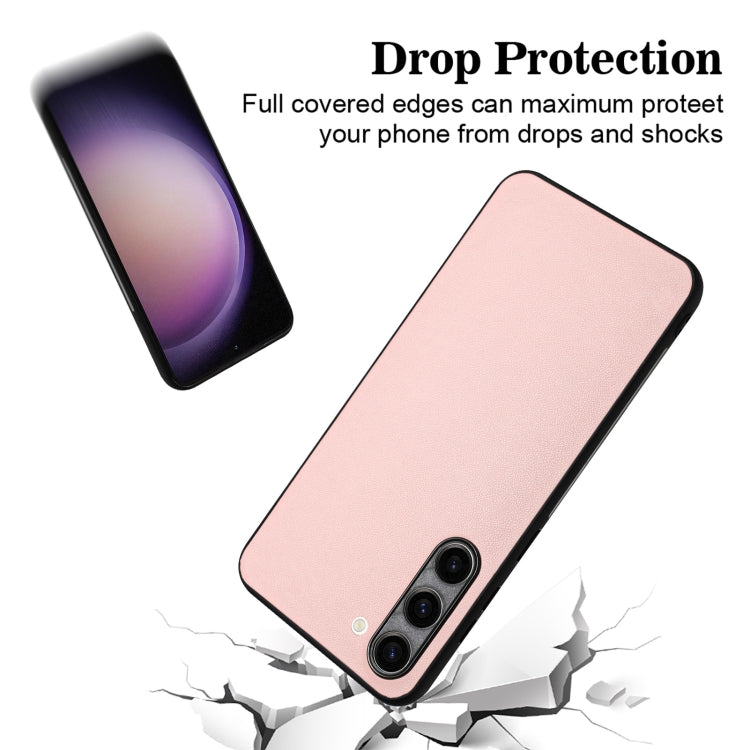For Samsung Galaxy S23+ 5G R20 Leather Pattern Phone Single Case(Pink) - HoMEdemic™ 