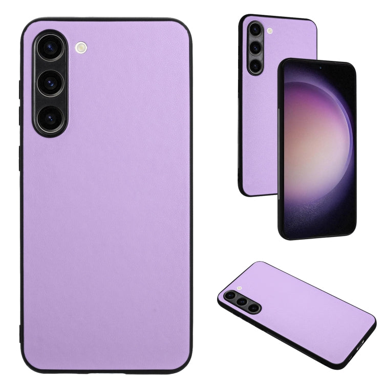 For Samsung Galaxy S23+ 5G R20 Leather Pattern Phone Single Case(Purple) - HoMEdemic™ 