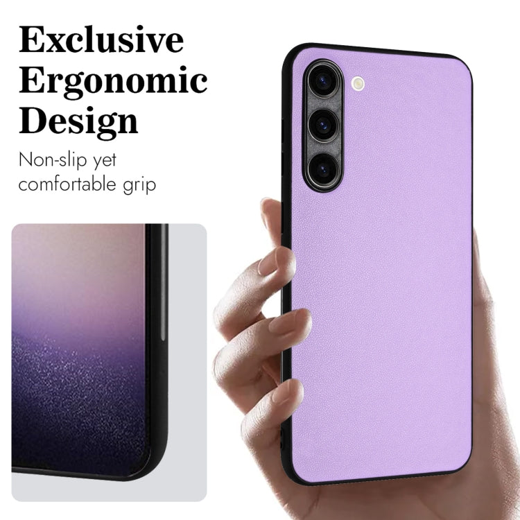 For Samsung Galaxy S23+ 5G R20 Leather Pattern Phone Single Case(Purple) - HoMEdemic™ 