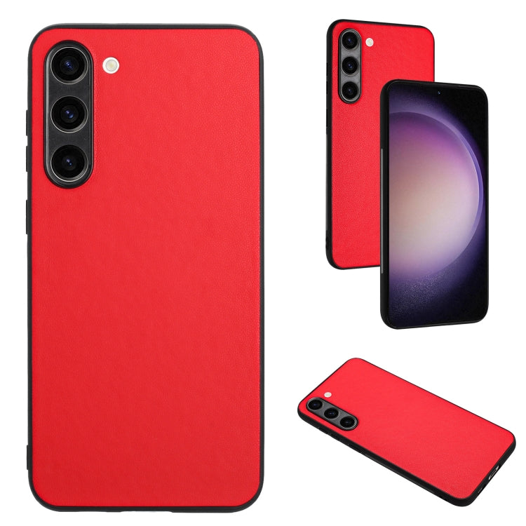 For Samsung Galaxy S23+ 5G R20 Leather Pattern Phone Single Case(Red) - HoMEdemic™ 