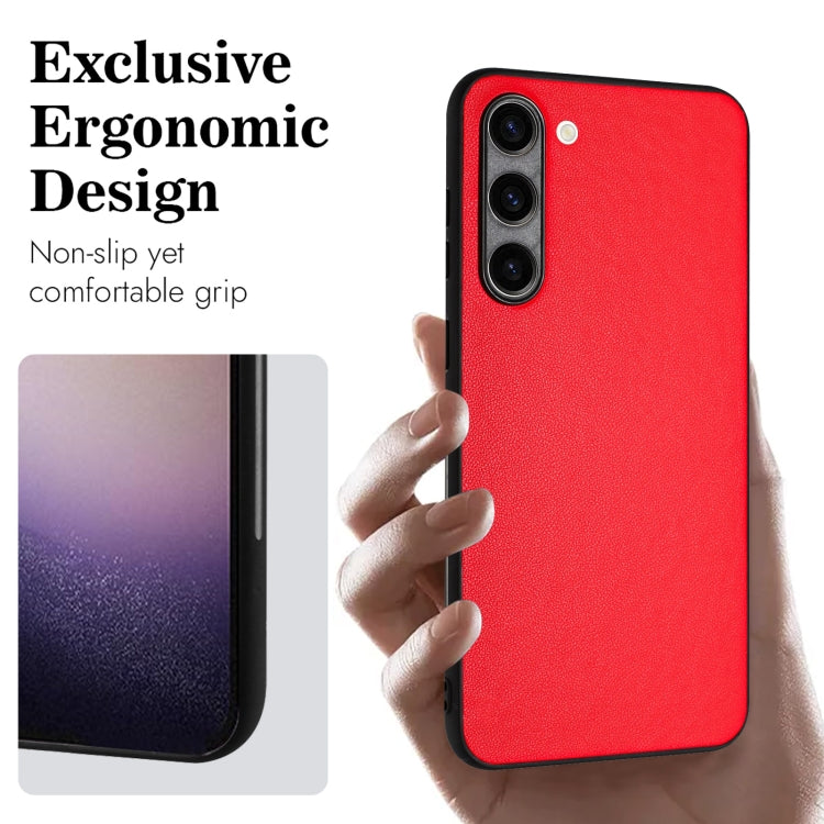 For Samsung Galaxy S23+ 5G R20 Leather Pattern Phone Single Case(Red) - HoMEdemic™ 