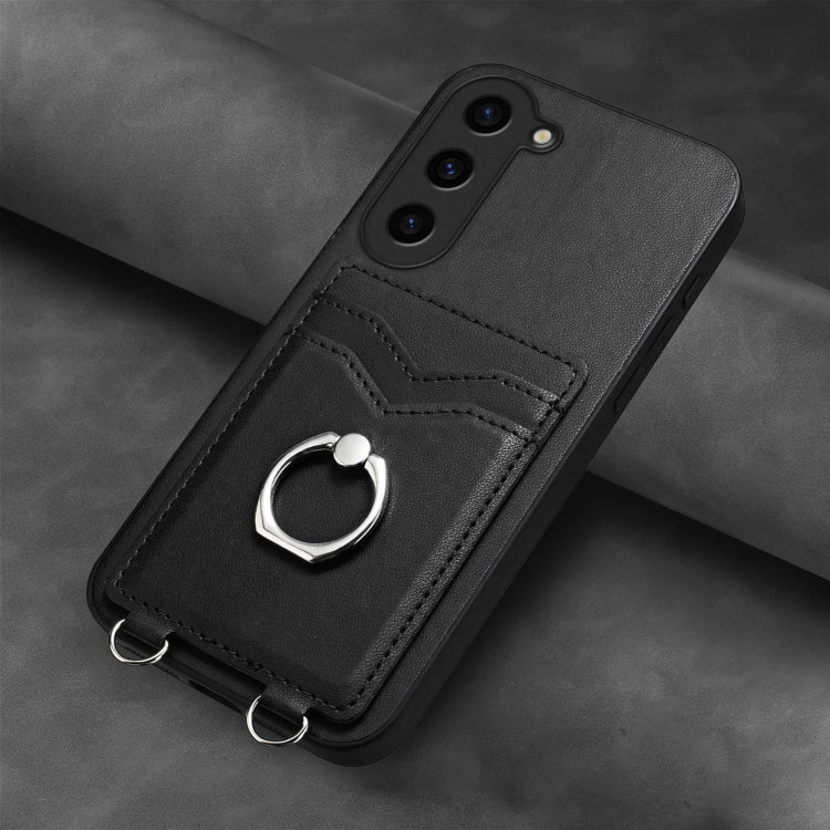 For Samsung Galaxy S23+ 5G R20 Ring Card Holder Phone Case(Black) - HoMEdemic™ 