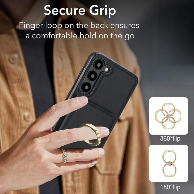 For Samsung Galaxy S23+ 5G RFID Anti-theft Card Ring Holder Phone Case(Black) - HoMEdemic™ 