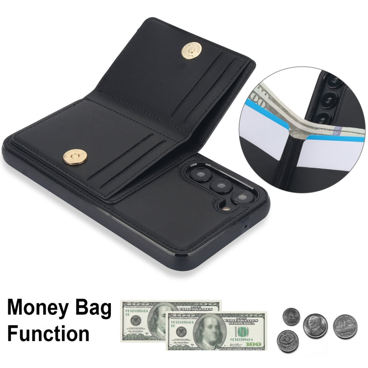 For Samsung Galaxy S23+ 5G RFID Anti-theft Card Ring Holder Phone Case(Black) - HoMEdemic™ 