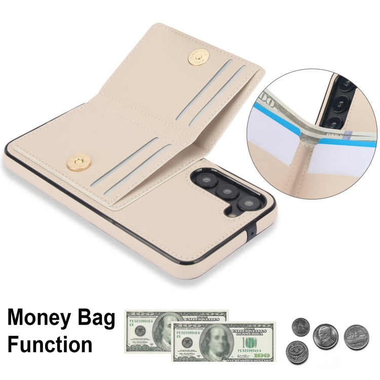 For Samsung Galaxy S23+ 5G RFID Anti-theft Card Ring Holder Phone Case(White) - HoMEdemic™ 