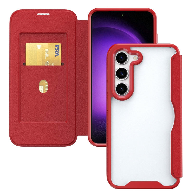 For Samsung Galaxy S23+ 5G RFID Blocking Adsorption Flip Leather Phone Case(Red) - HoMEdemic™ 