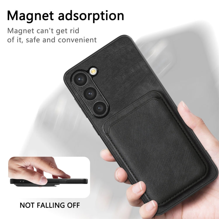 For Samsung Galaxy S23+ 5G Retro Leather Card Bag Magnetic Phone Case(Black) - HoMEdemic™ 