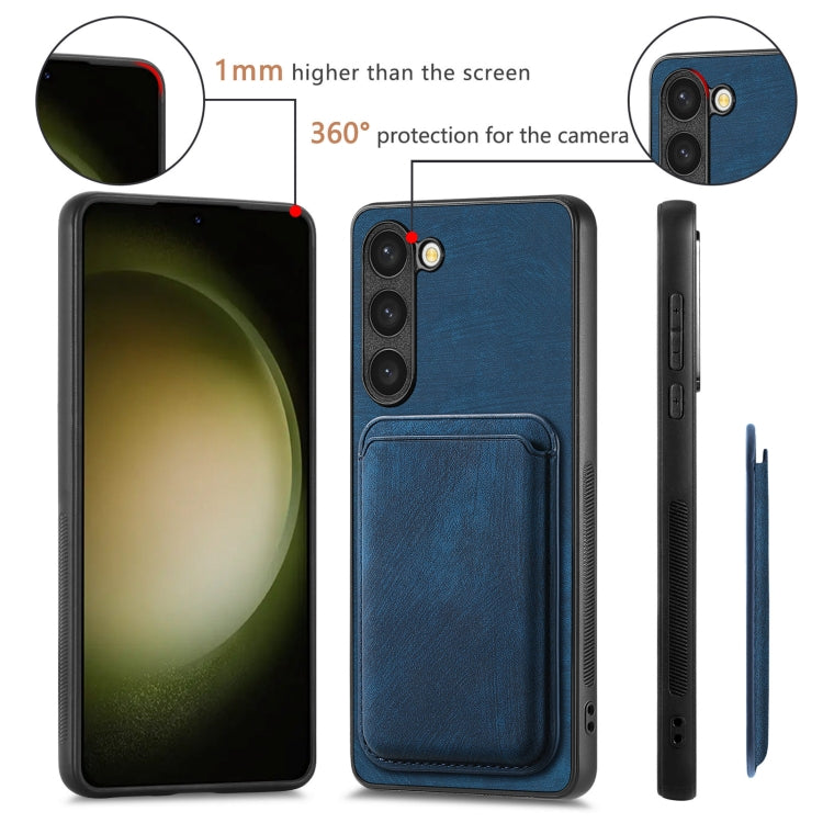 For Samsung Galaxy S23+ 5G Retro Leather Card Bag Magnetic Phone Case(Blue) - HoMEdemic™ 