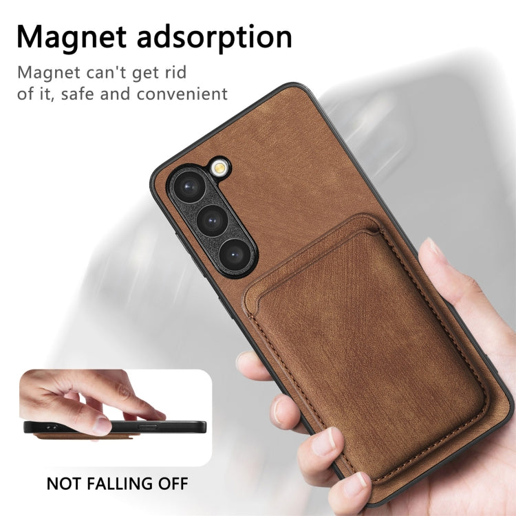 For Samsung Galaxy S23+ 5G Retro Leather Card Bag Magnetic Phone Case(Brown) - HoMEdemic™ 