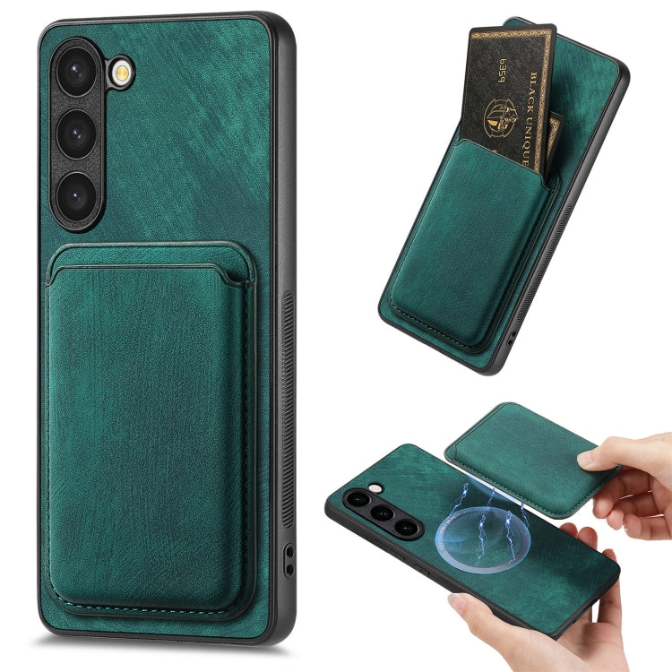 For Samsung Galaxy S23+ 5G Retro Leather Card Bag Magnetic Phone Case(Green) - HoMEdemic™ 