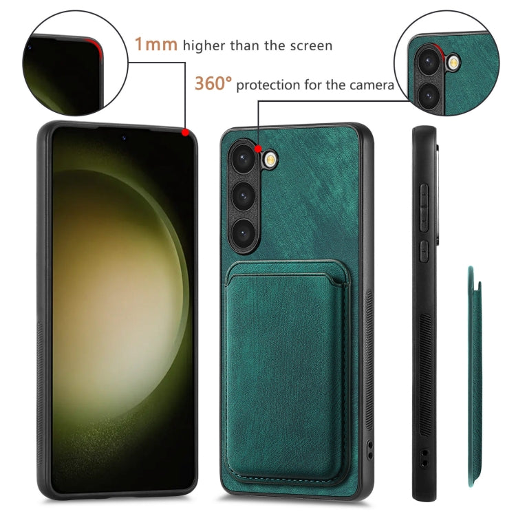 For Samsung Galaxy S23+ 5G Retro Leather Card Bag Magnetic Phone Case(Green) - HoMEdemic™ 