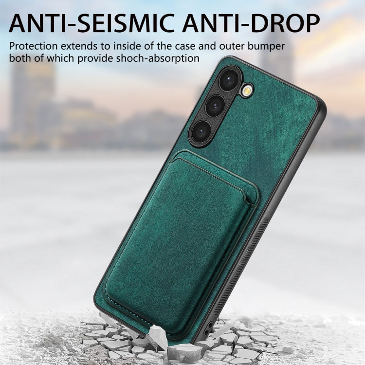 For Samsung Galaxy S23+ 5G Retro Leather Card Bag Magnetic Phone Case(Green) - HoMEdemic™ 