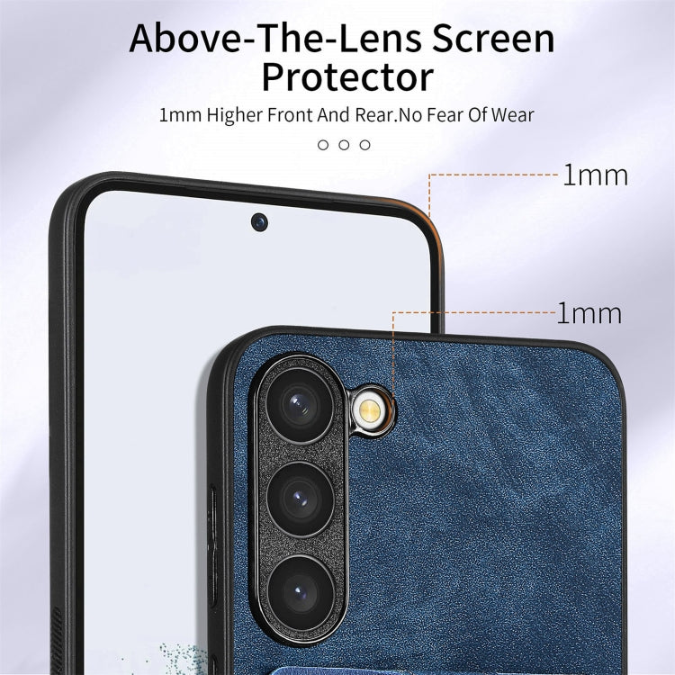 For Samsung Galaxy S23+ 5G Retro Skin-feel Ring Card Wallet Phone Case(Blue) - HoMEdemic™ 