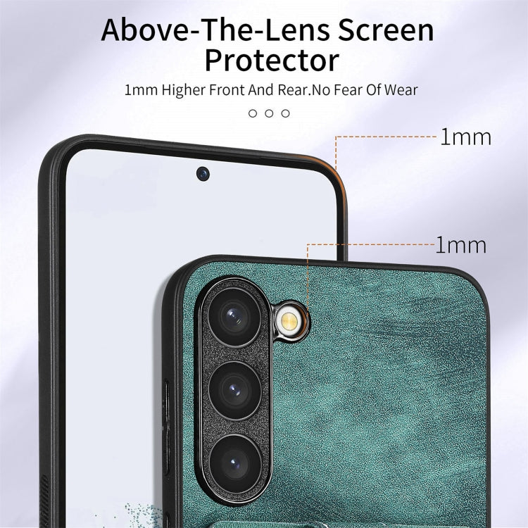 For Samsung Galaxy S23+ 5G Retro Skin-feel Ring Card Wallet Phone Case(Green) - HoMEdemic™ 