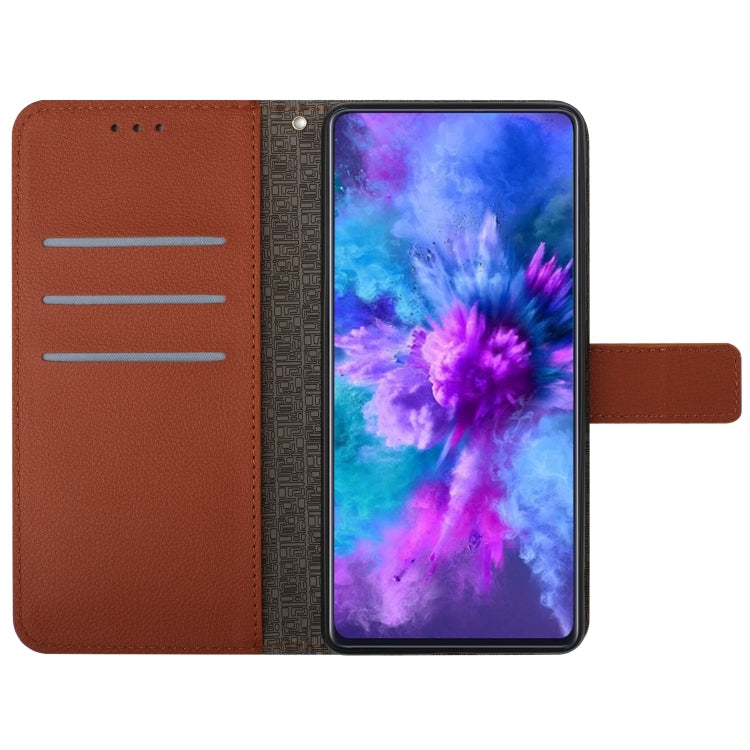 For Samsung Galaxy S23+ 5G Rhombic Grid Texture Leather Phone Case(Brown) - HoMEdemic™ 
