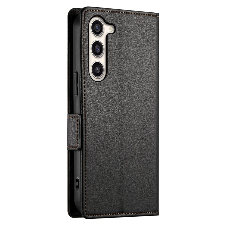 For Samsung Galaxy S23+ 5G Side Buckle Magnetic Frosted Leather Phone Case(Black) - HoMEdemic™ 