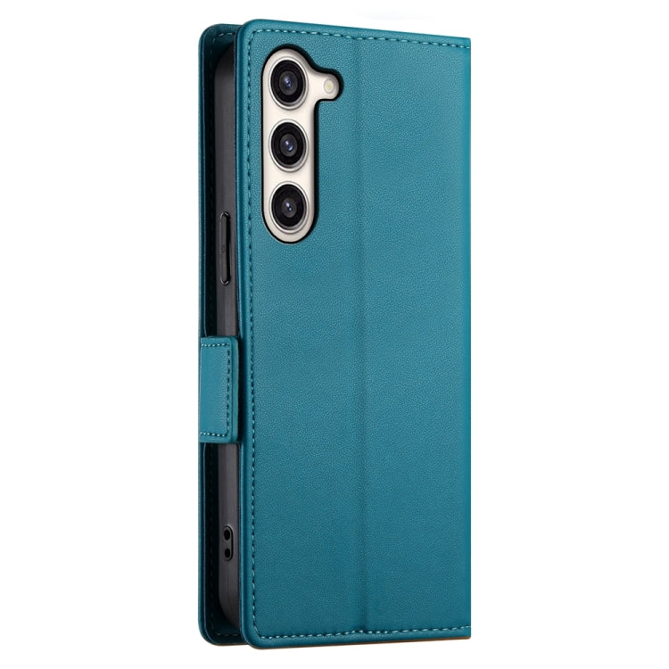 For Samsung Galaxy S23+ 5G Side Buckle Magnetic Frosted Leather Phone Case(Blue) - HoMEdemic™ 