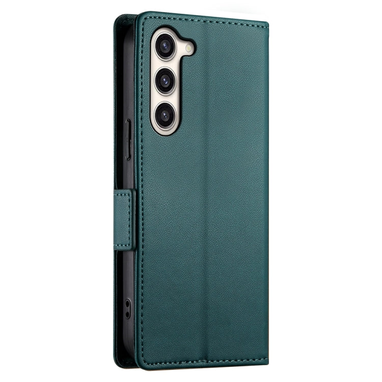 For Samsung Galaxy S23+ 5G Side Buckle Magnetic Frosted Leather Phone Case(Dark Green) - HoMEdemic™ 