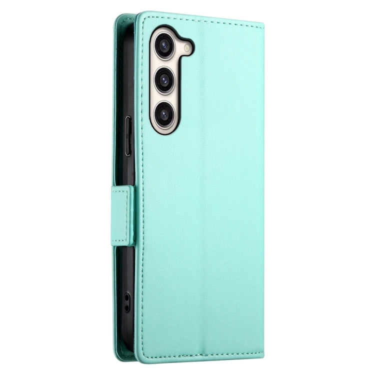 For Samsung Galaxy S23+ 5G Side Buckle Magnetic Frosted Leather Phone Case(Mint Green) - HoMEdemic™ 