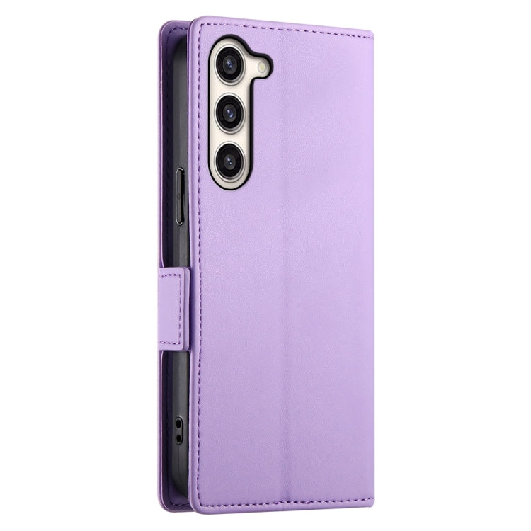 For Samsung Galaxy S23+ 5G Side Buckle Magnetic Frosted Leather Phone Case(Purple) - HoMEdemic™ 