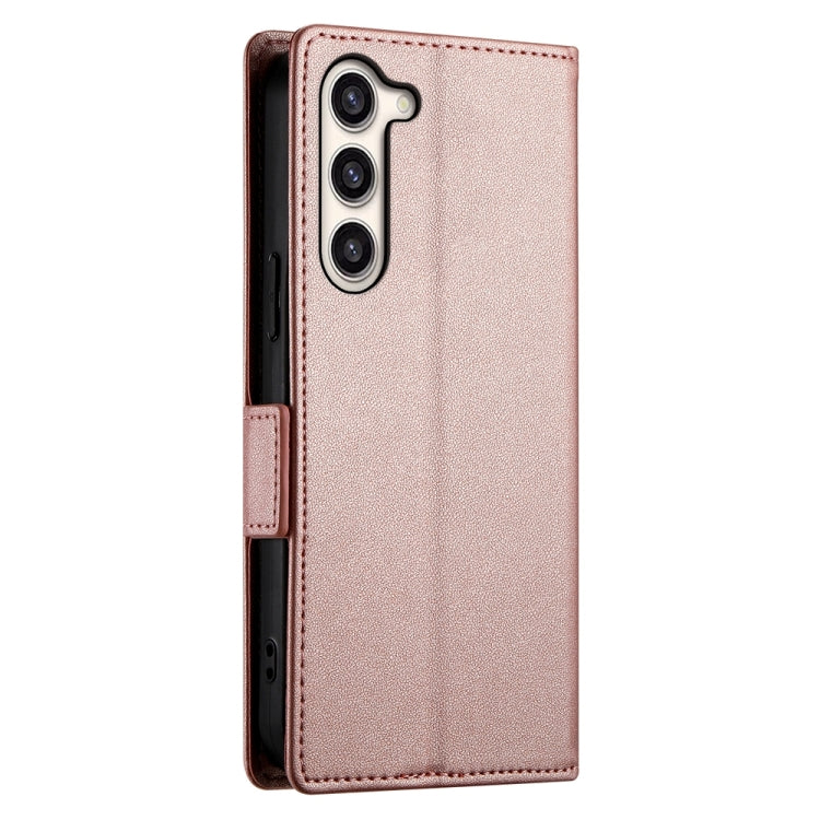 For Samsung Galaxy S23+ 5G Side Buckle Magnetic Frosted Leather Phone Case(Rose Gold) - HoMEdemic™ 