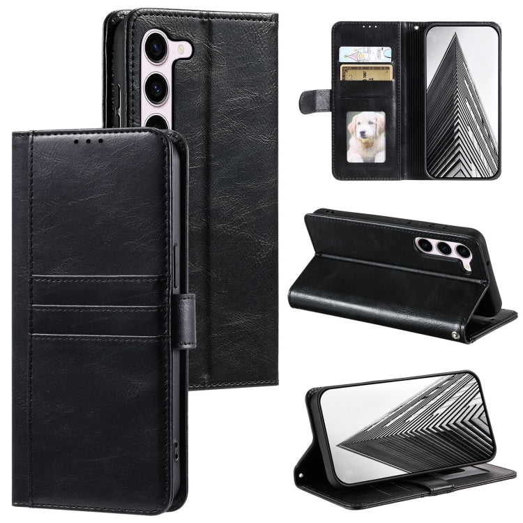 For Samsung Galaxy S23+ 5G Simple 6-Card Wallet Leather Phone Case(Black) - HoMEdemic™ 