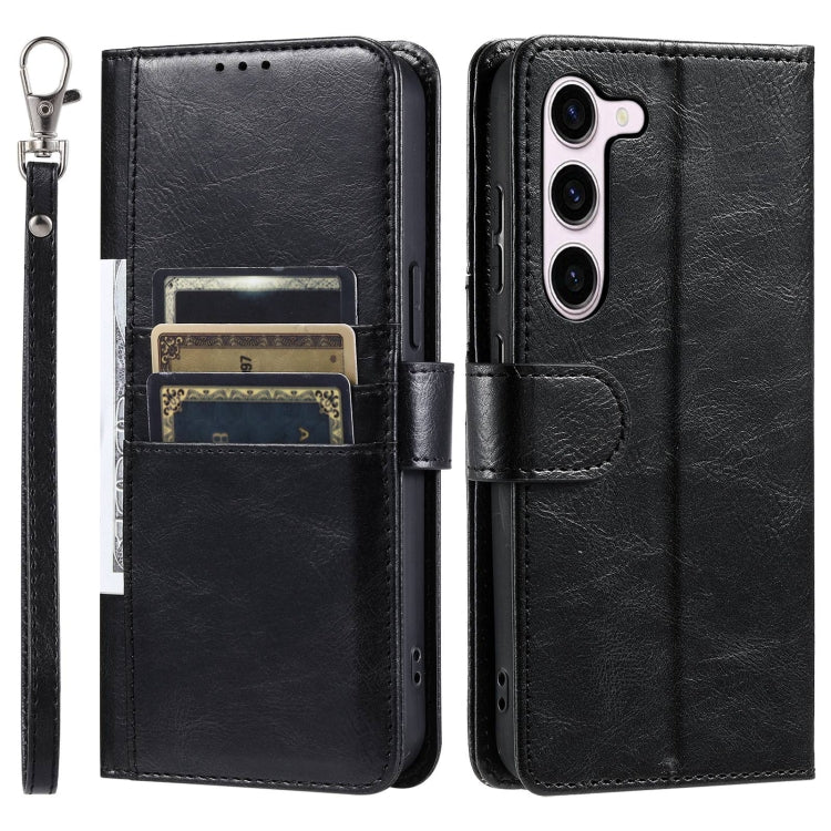 For Samsung Galaxy S23+ 5G Simple 6-Card Wallet Leather Phone Case(Black) - HoMEdemic™ 