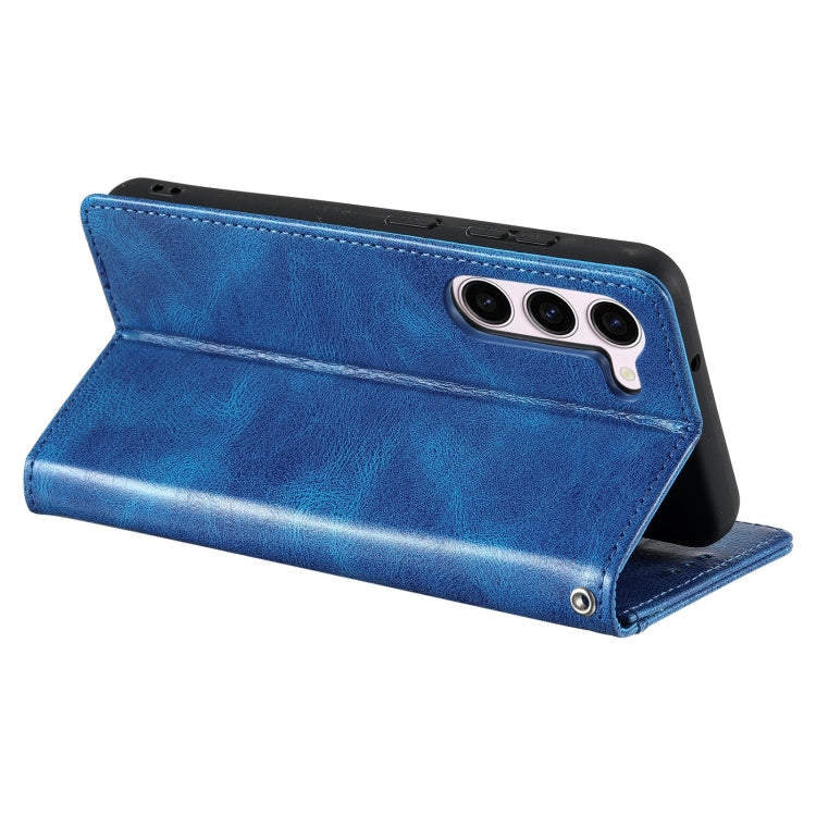 For Samsung Galaxy S23+ 5G Simple 6-Card Wallet Leather Phone Case(Blue) - HoMEdemic™ 