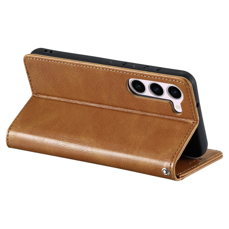 For Samsung Galaxy S23+ 5G Simple 6-Card Wallet Leather Phone Case(Brown) - HoMEdemic™ 