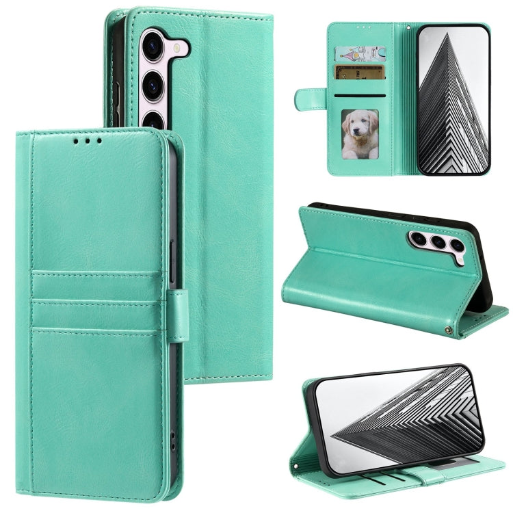For Samsung Galaxy S23+ 5G Simple 6-Card Wallet Leather Phone Case(Green) - HoMEdemic™ 
