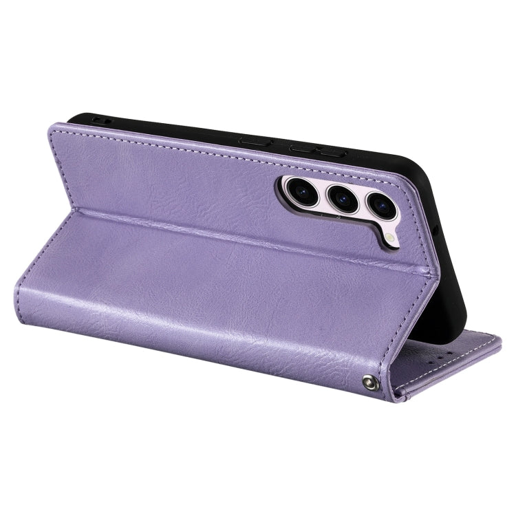 For Samsung Galaxy S23+ 5G Simple 6-Card Wallet Leather Phone Case(Purple) - HoMEdemic™ 