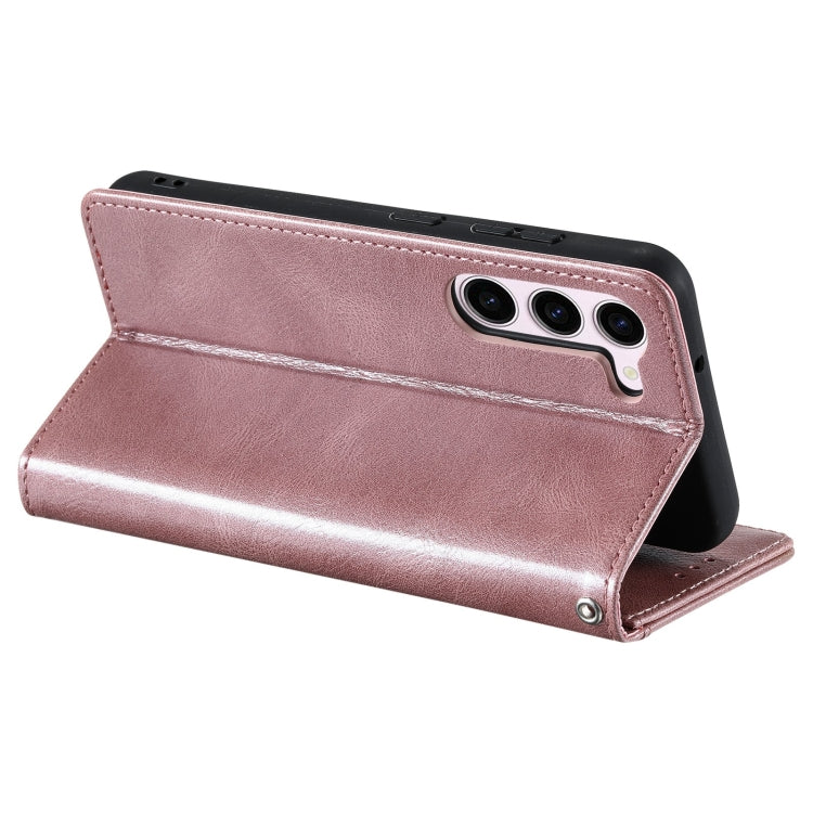 For Samsung Galaxy S23+ 5G Simple 6-Card Wallet Leather Phone Case(Rose Gold) - HoMEdemic™ 