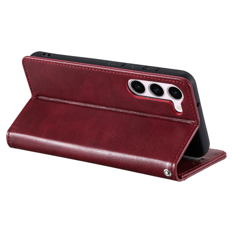 For Samsung Galaxy S23+ 5G Simple 6-Card Wallet Leather Phone Case(Wine Red) - HoMEdemic™ 