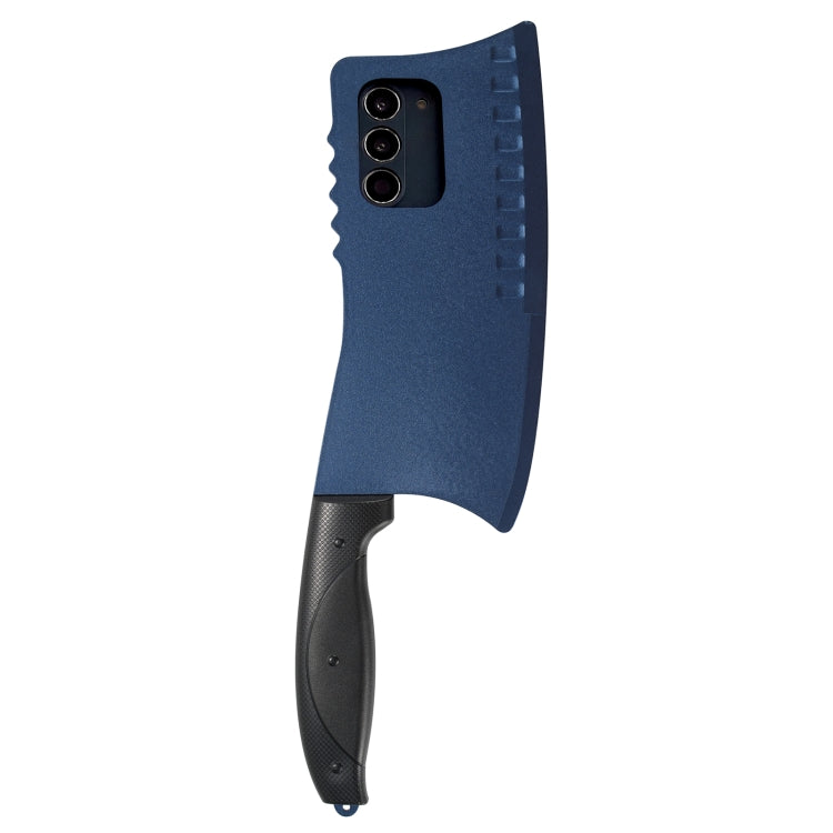 For Samsung Galaxy S23+ 5G Simulated Kitchen Knife TPU + PC Phone Case(Blue) - HoMEdemic™ 