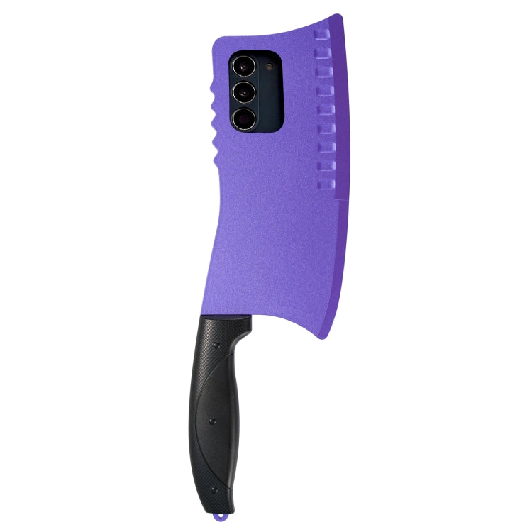 For Samsung Galaxy S23+ 5G Simulated Kitchen Knife TPU + PC Phone Case(Purple) - HoMEdemic™ 
