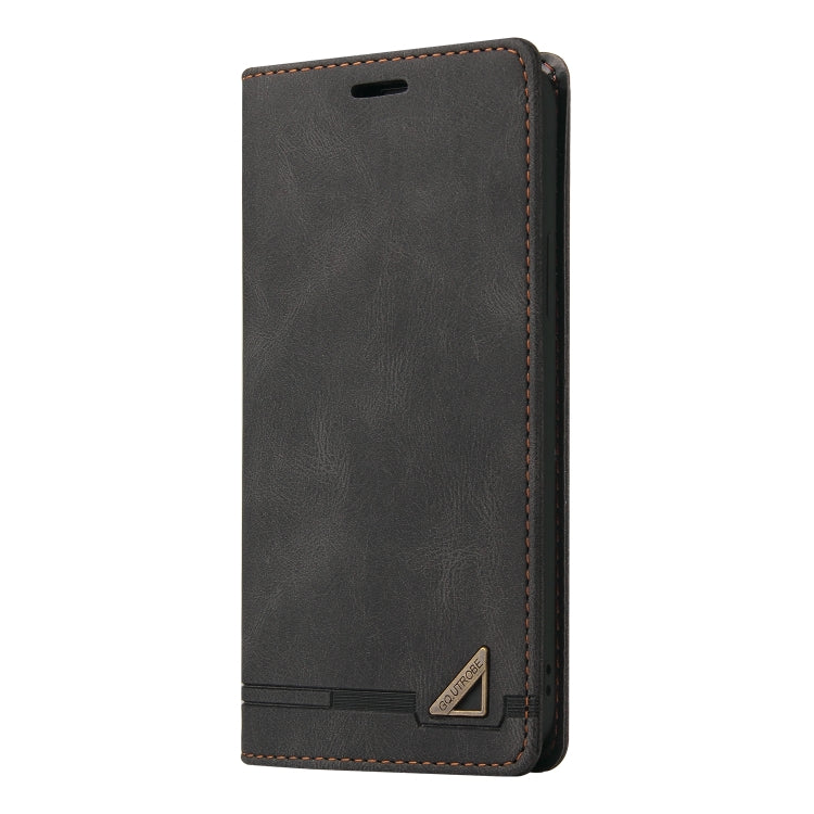For Samsung Galaxy S23+ 5G Skin Feel Anti-theft Brush Horizontal Flip Leather Case with Holder(Black) - HoMEdemic™ 