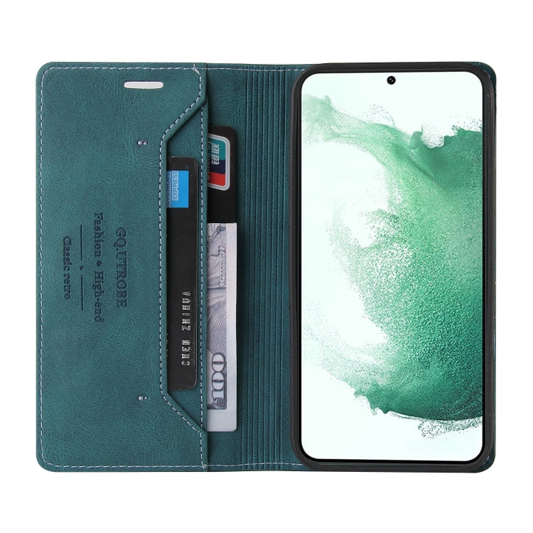 For Samsung Galaxy S23+ 5G Skin Feel Anti-theft Brush Horizontal Flip Leather Case with Holder(Blue) - HoMEdemic™ 