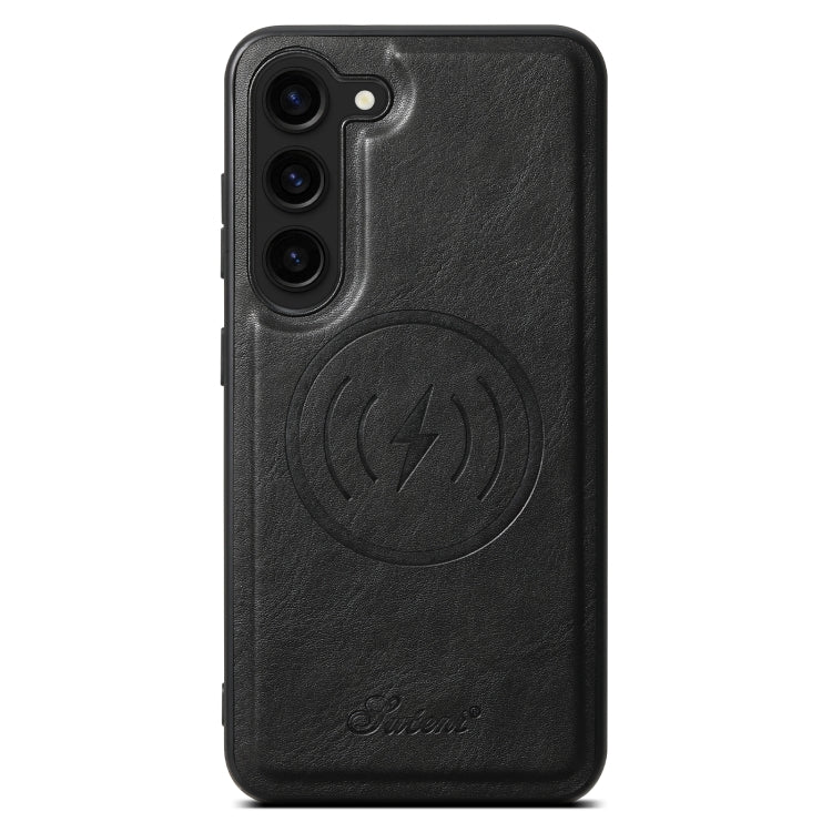 For Samsung Galaxy S23+ 5G Suteni H15  Oil Eax Leather Detachable Wallet Back Phone Case(Black) - HoMEdemic™ 