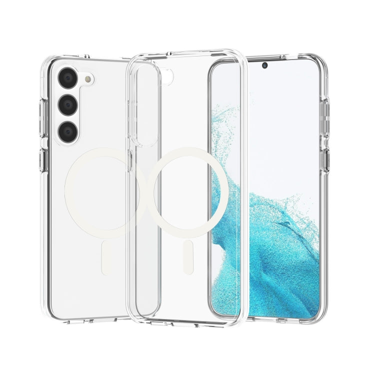 For Samsung Galaxy S23+ 5G Terminator Style Glitter Powder MagSafe Magnetic Phone Case(Transparent) - HoMEdemic™ 