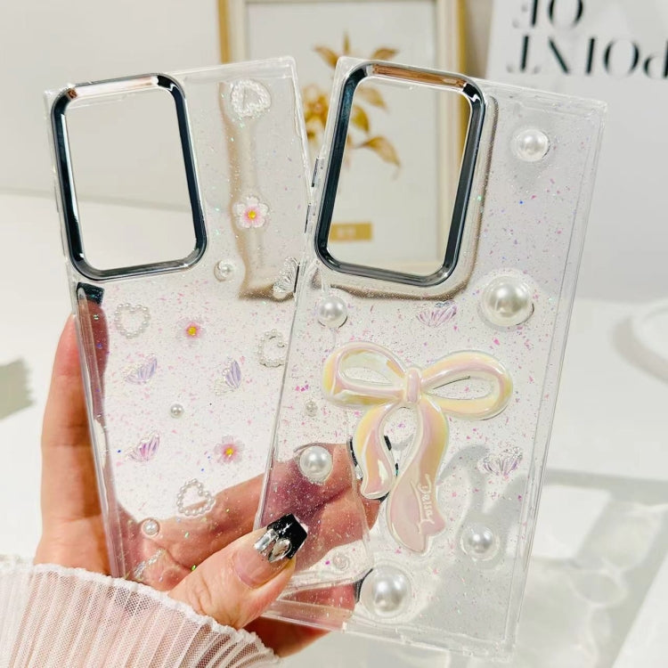 For Samsung Galaxy S23+ 5G Three-dimensional Bow Pearl Love Flower TPU  Phone Case(Butterfly Love Flowers) - HoMEdemic™ 