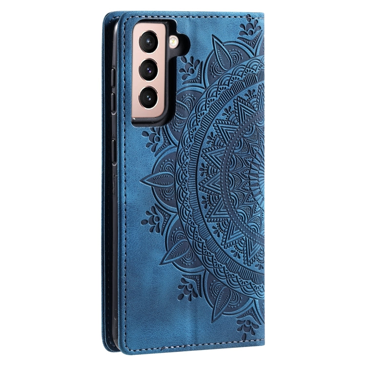 For Samsung Galaxy S23+ 5G Totem Embossed Magnetic Leather Phone Case(Blue) - HoMEdemic™ 